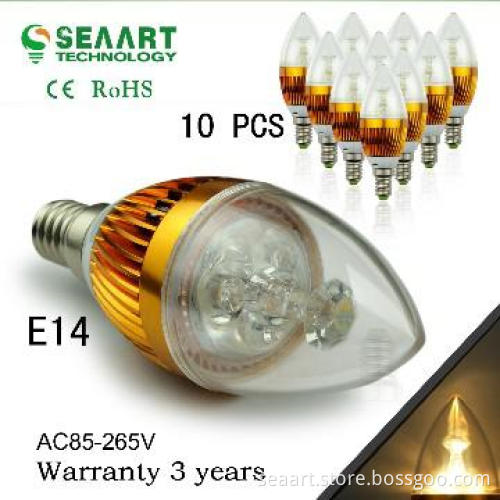 3*1W HIGH QUALITY led candle 3*1W candle light with CE RoHS